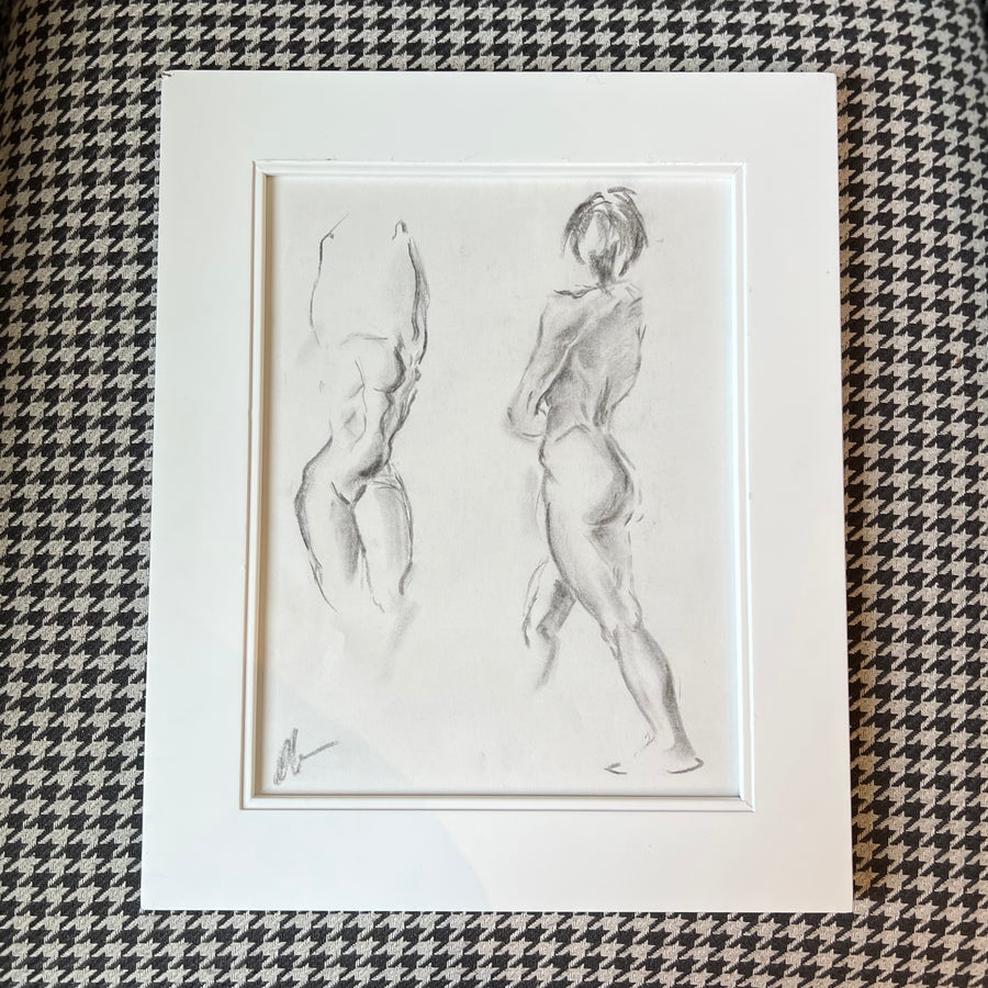 FEMALE NUDE GESTURE DRAWINGS 2 by Marcella Colavecchio