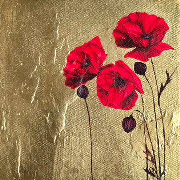 HANDFUL OF POPPIES II by Lauren Hua