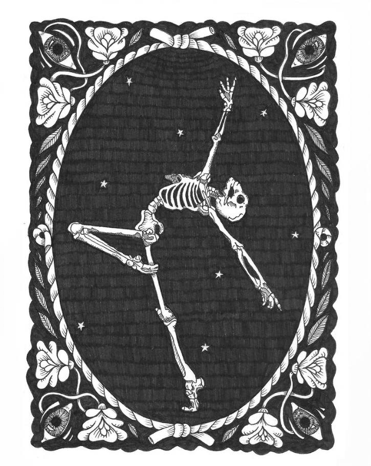 SKELETON BALLERINA by Laura Clay