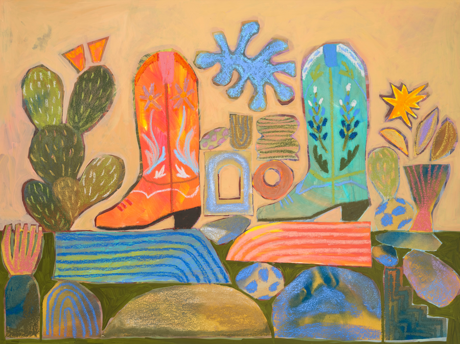 BOOTS COLLAGE  by El Baker
